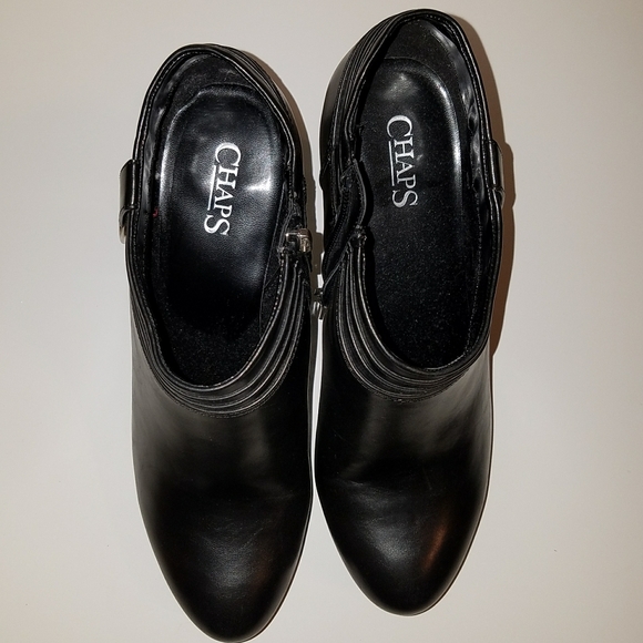 Chaps blk womens short ankle boot, size 9.5 - Picture 7 of 8